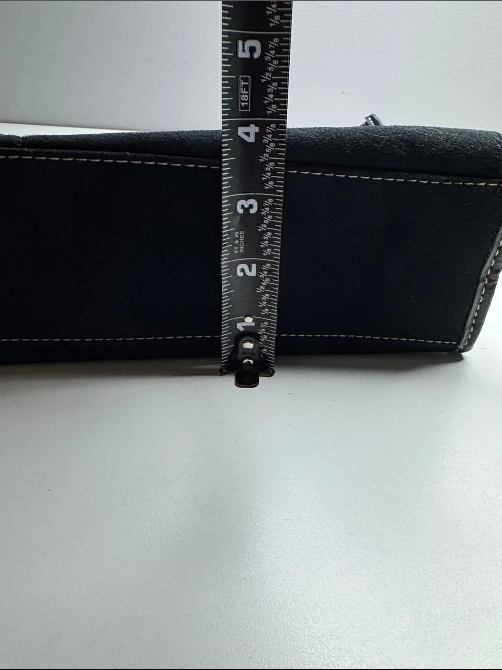 Kenneth Cole New York Black Faux Suede Messenger Laptop Bag
